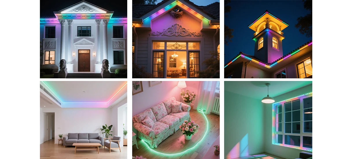 multi color led tape light